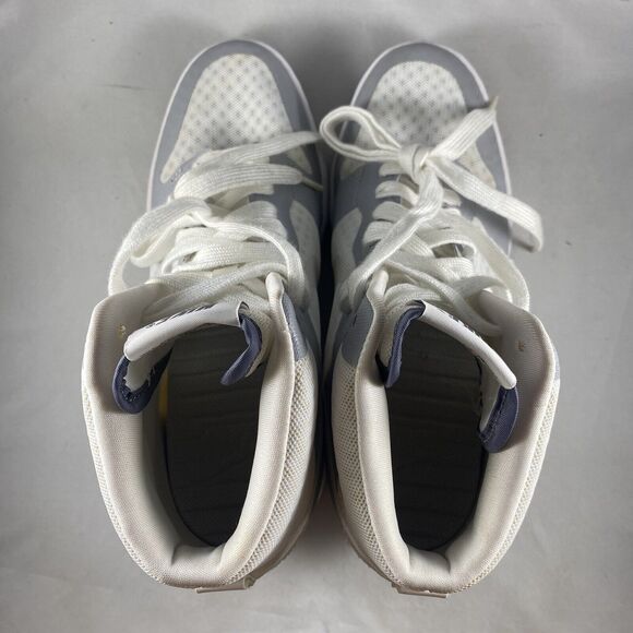 Nike Breathe White/Gray Dunk Sky Hi 2.0 Lace Up Wedge Sneakers Size 6 US - Picture 6 of 11